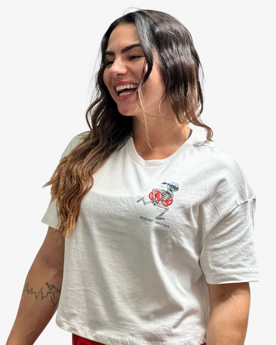 forever gains crop tee