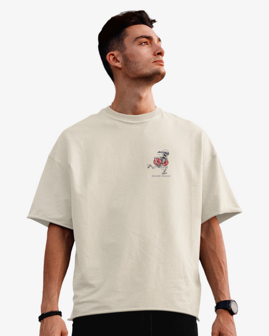 T-shirt Oversize FOREVER GAINS –Sand | False Grip x TugaSox