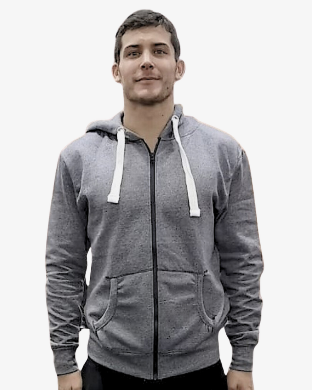 Sudadera con capucha unisex con cremallera HARBOR GREY