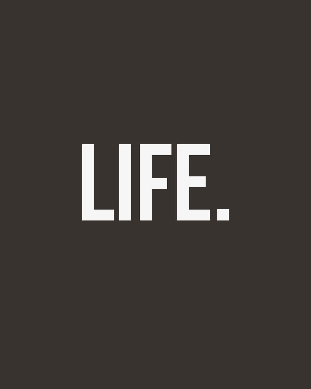 MOVE.EASY - LIFE. Crop Hoodie | Charcoal