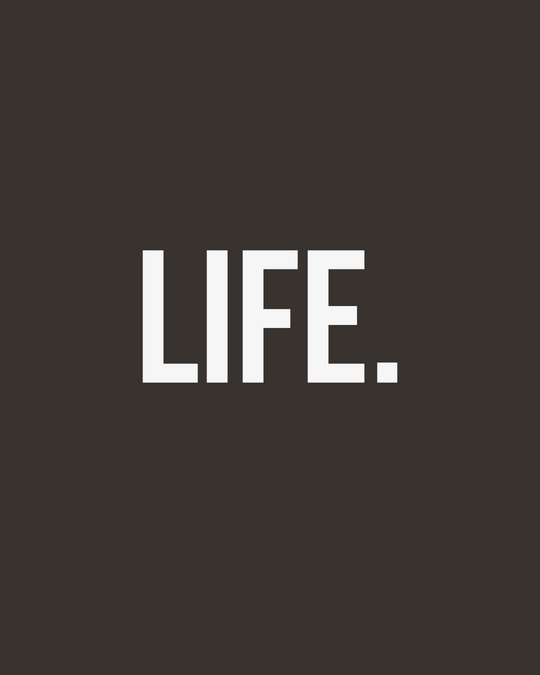MOVE.EASY - LIFE. Crop Hoodie | Charcoal