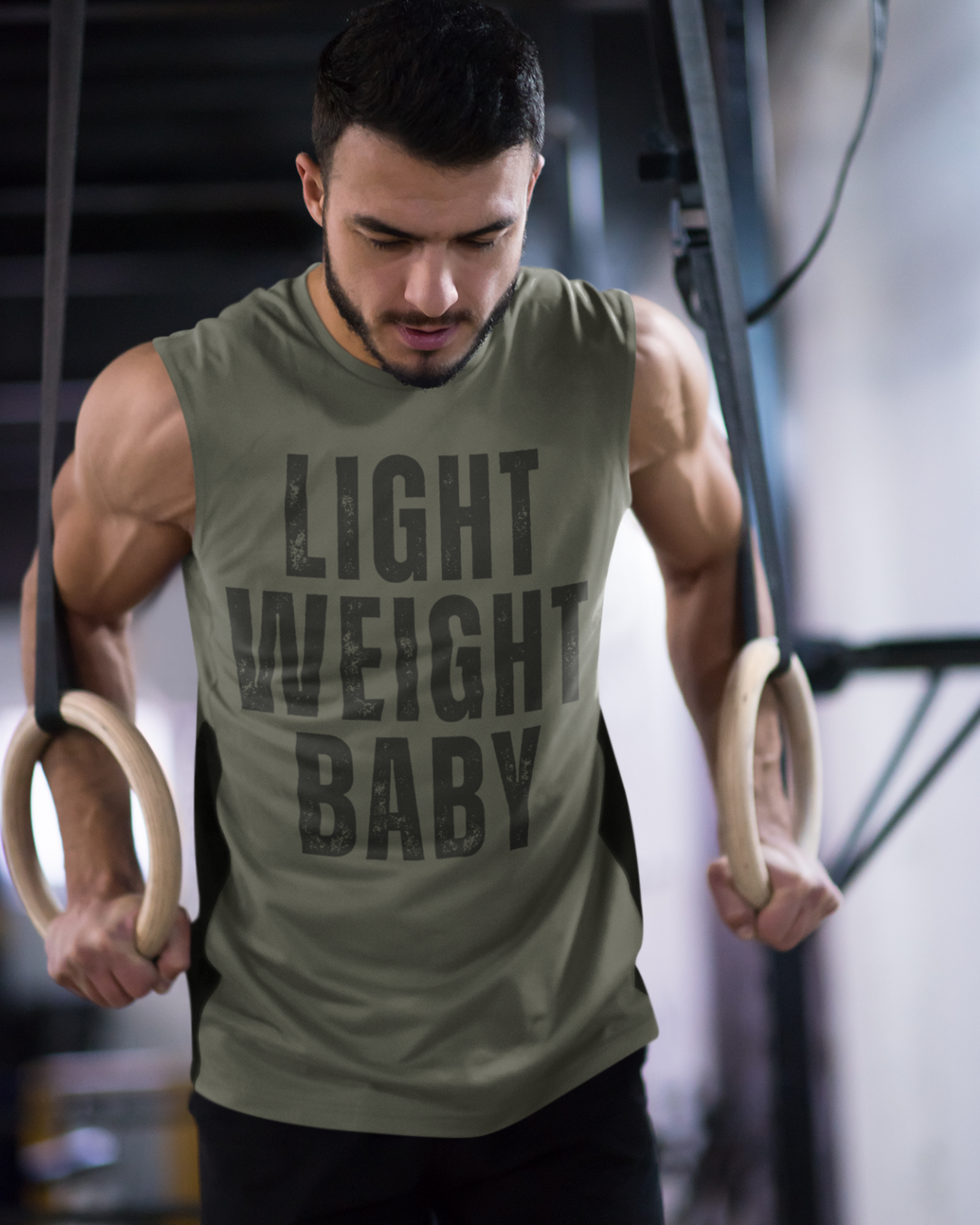 T-SHIRT SEM MANGAS OLIVE LIGHT WEIGHT BABY