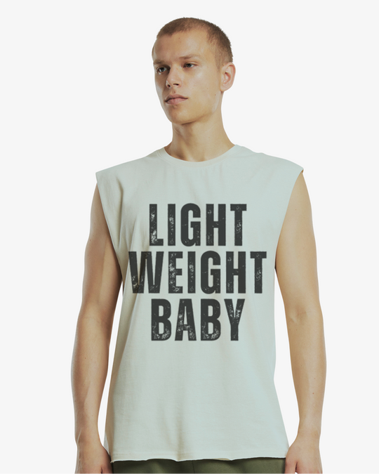 LIGHT WEIGHT SBABY T-SHIRT SEM MANGAS CINZA CLARO