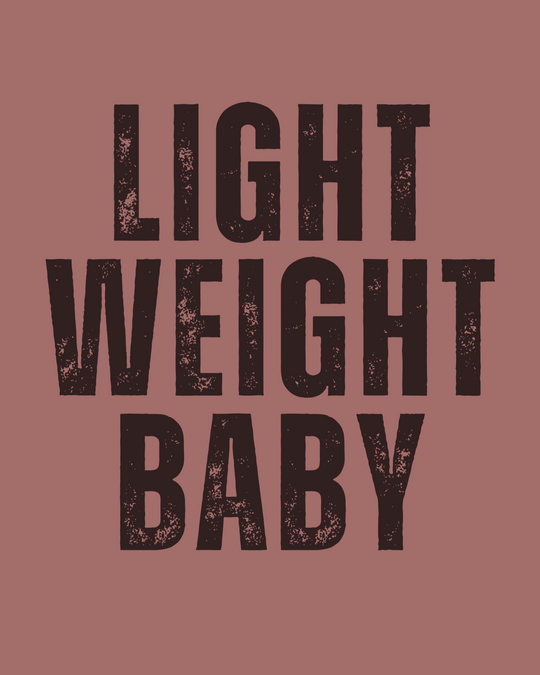 Crop Tank "Lightweight Babe" | Desert Rose