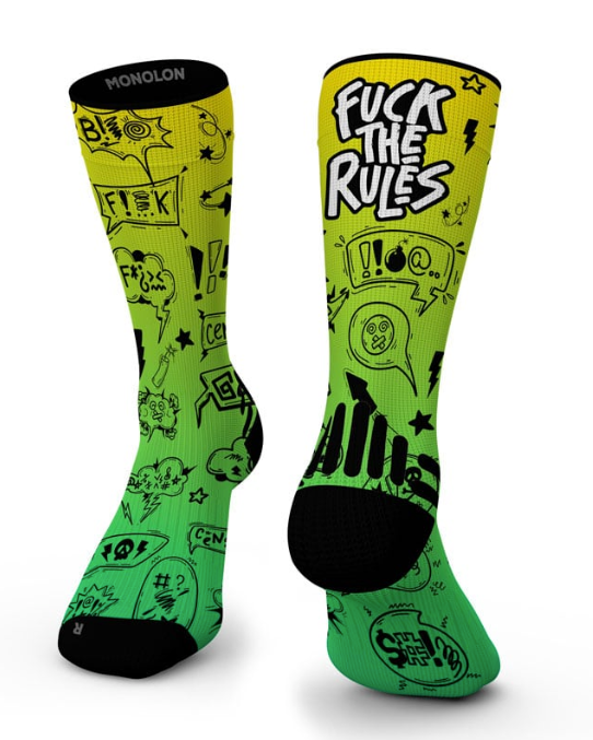 MEIAS TECNICAS FUCK THE RULES NA COR LIMA 