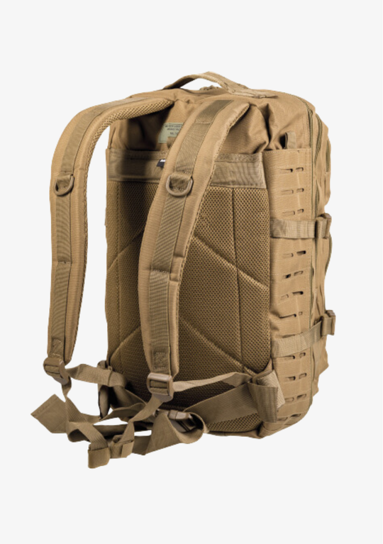 Mochila Mil-Tec 36 Litros LASER CUT Coyote