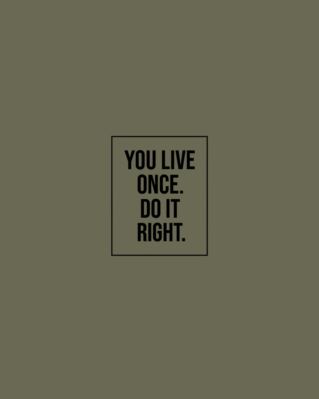 MOVE.EASY - LIFE. Crop Hoodie | Olive