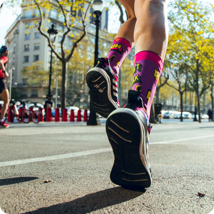 Meias Desportivas RUN DON'T WALK - Purple