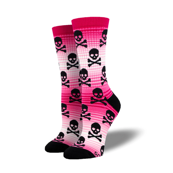 Skullduggery pink -  Crew socks