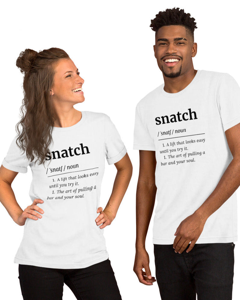 SNATCH DEFINITION T-SHIRT UNISEX COUPLE