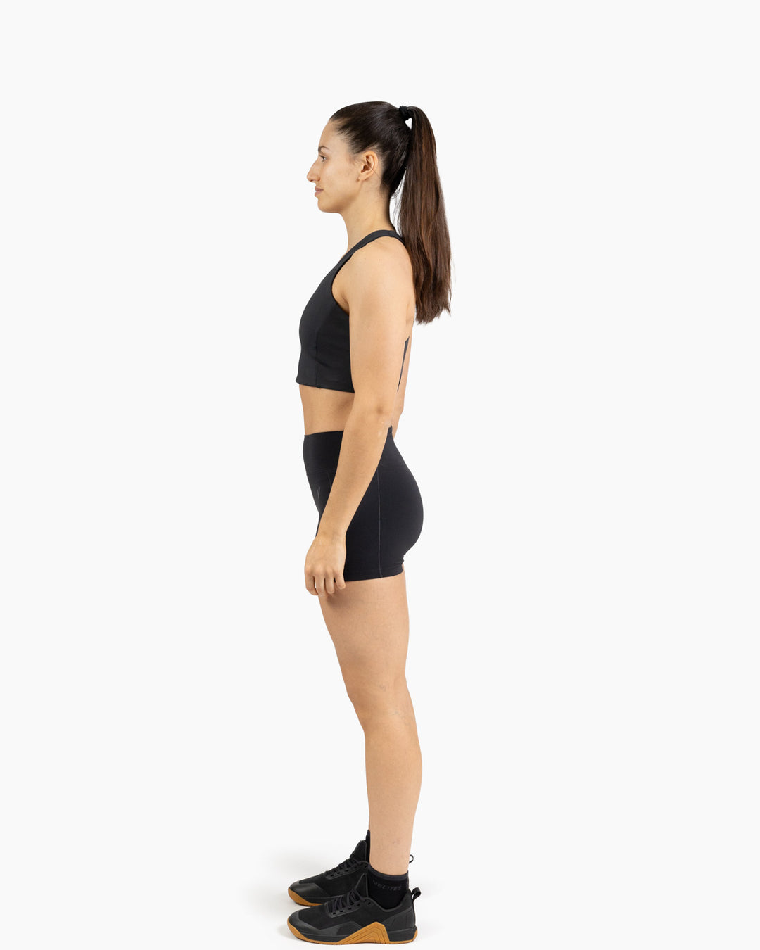 SPORT BRA VELITES HOLO HIGH NECK BLACK LATERAL
