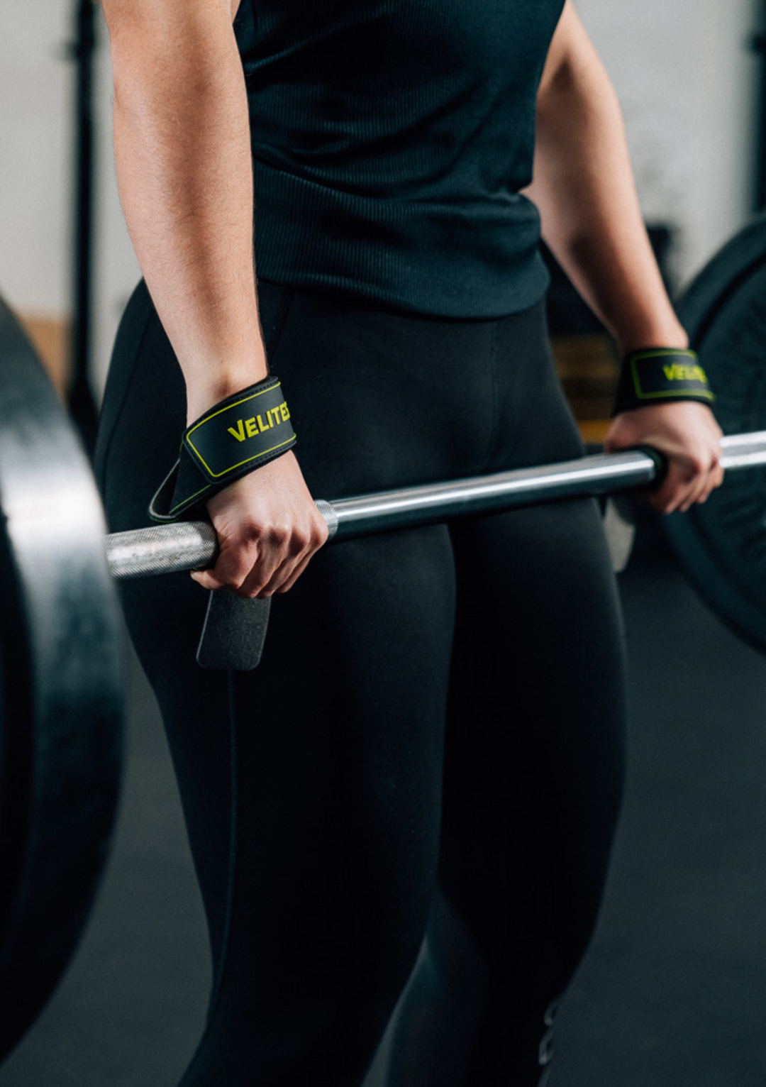 STRAPS de levantamento de peso Velites | Preto