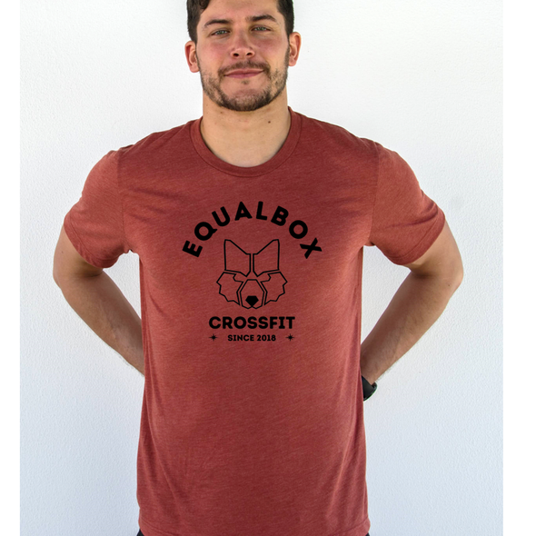 Equal Box CF Summer Edition T-Shirt - Paprika | Equal Box CrossFit Men T-Shirt - Summer Edition Paprika