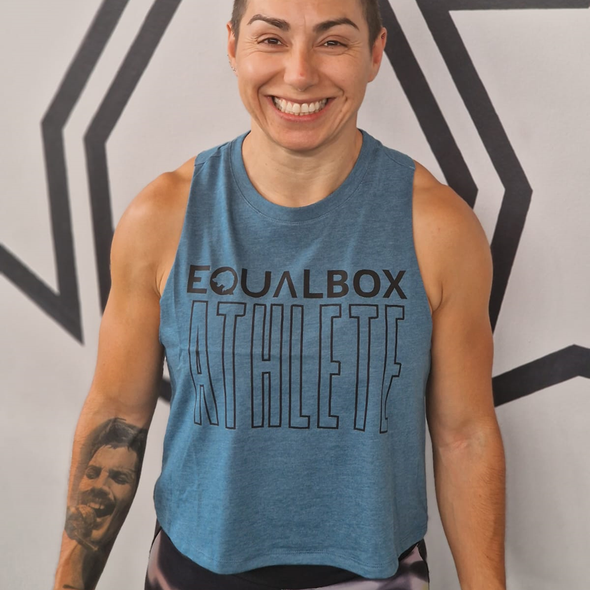 Crop Tank - EqualBox Athlete - Teal | Crop Tank - EqualBox Athlete - Teal