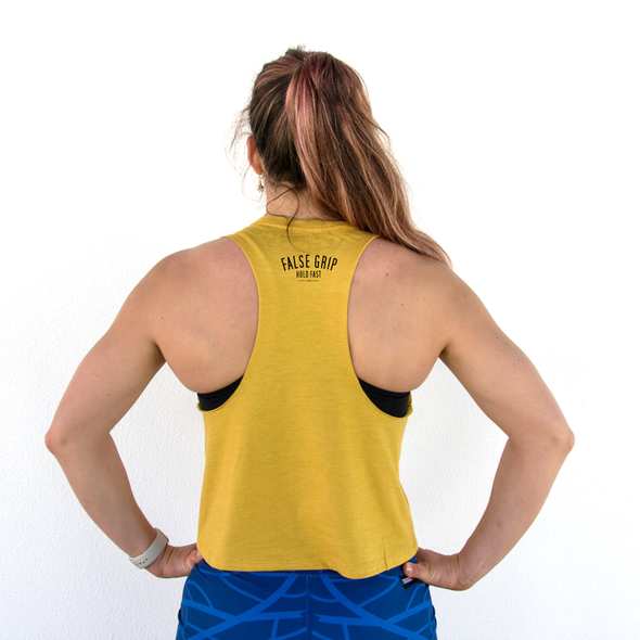 Tacos Day - Crop Tank Mustard yellow