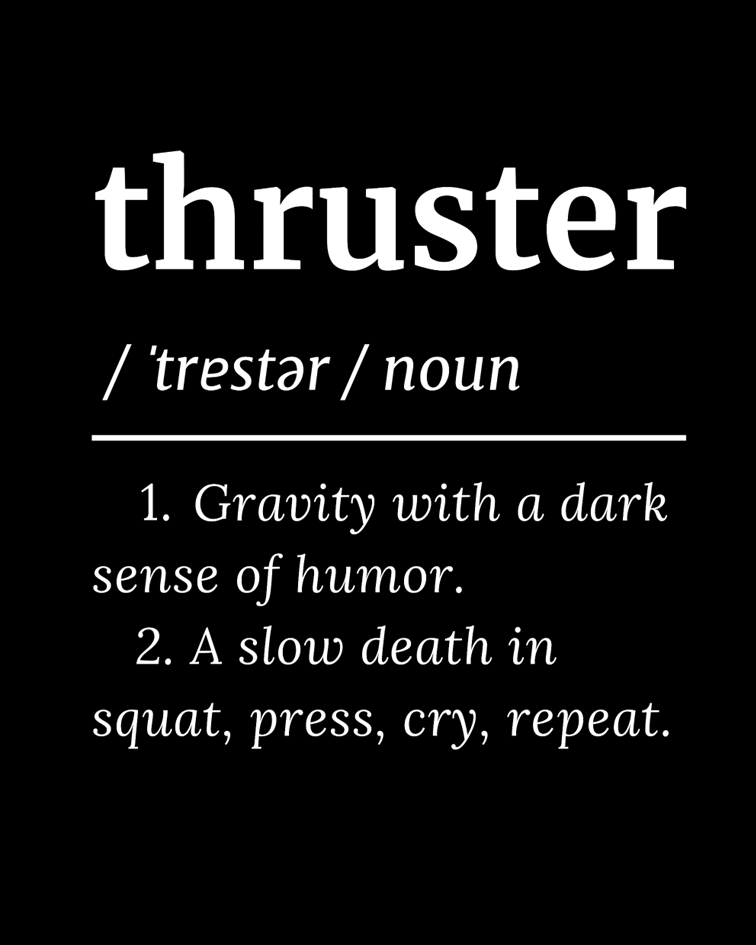 Thruster Definition Crop T-shirt | Cult-ionary Collection