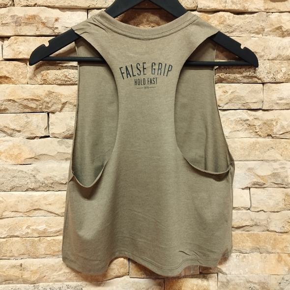 LightWeight Baby!! - Crop Tank Olive Green