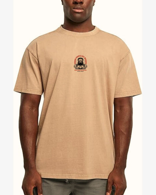 T-Shirt STRONG PEOPLE Oversize | Dune