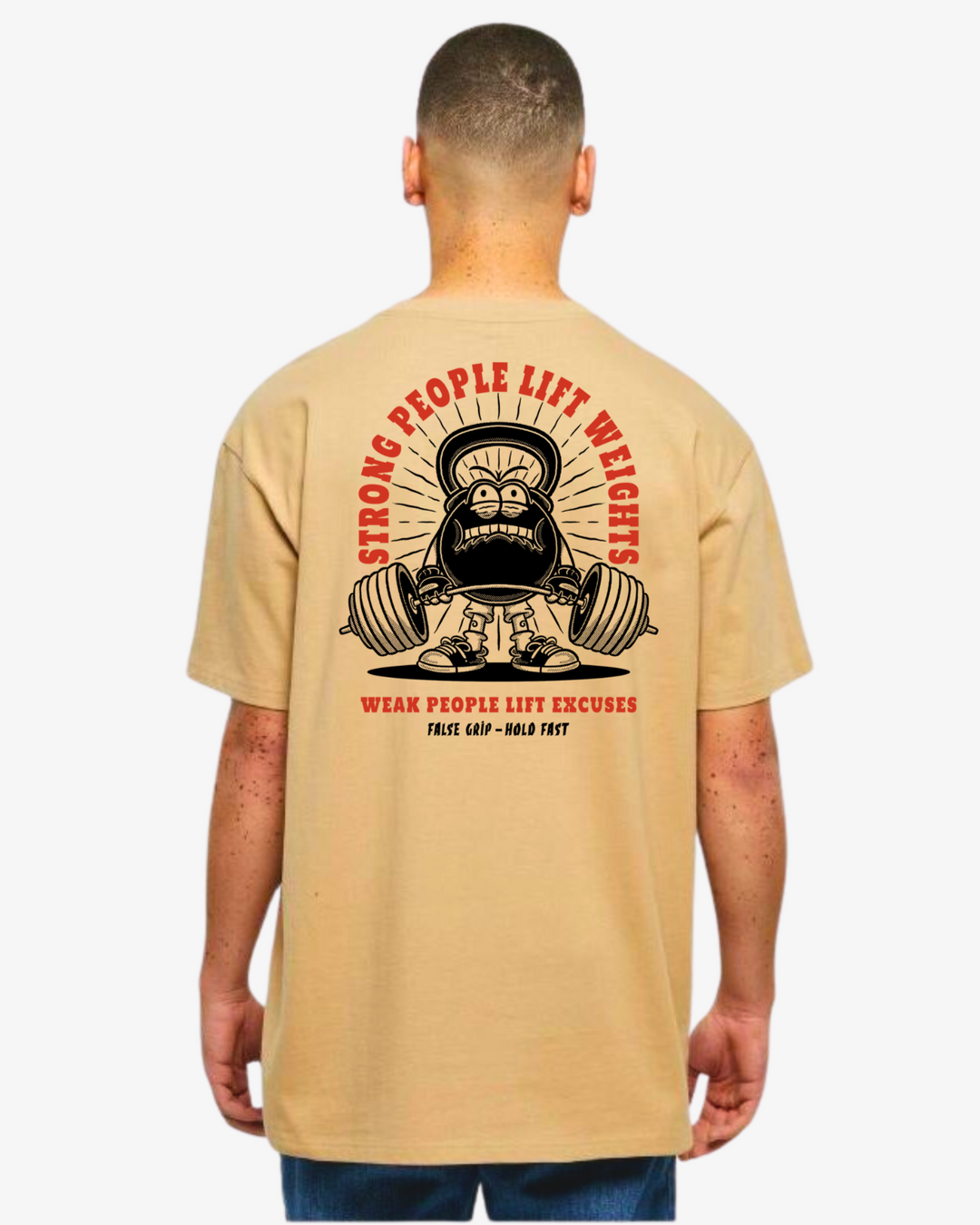 T-Shirt STRONG PEOPLE Oversize | Dune