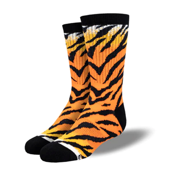 Tiger stripes- Junior crew socks (7-10 anos)