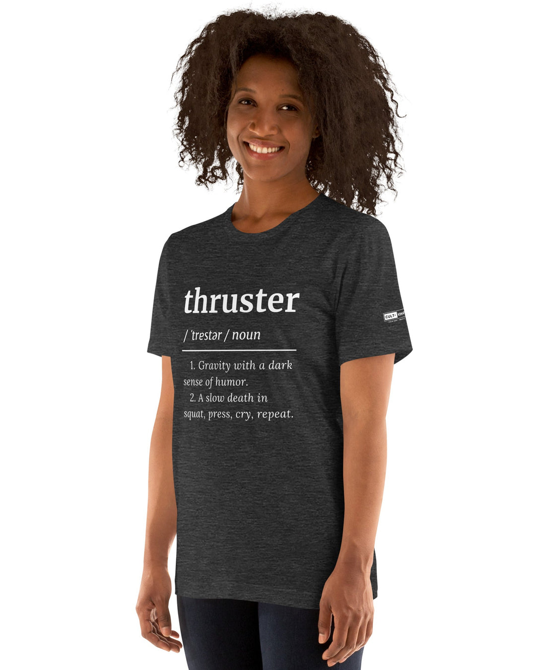 Thruster definition unisex tee design frente