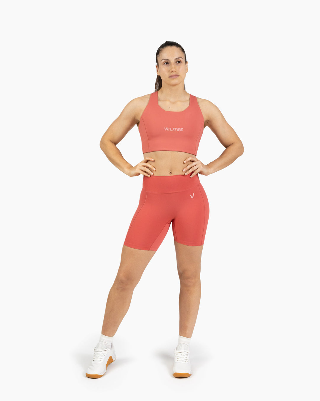 SHORTS VELITES HOLO MEDIUM RASPBERRY FRENTE FULL BODY