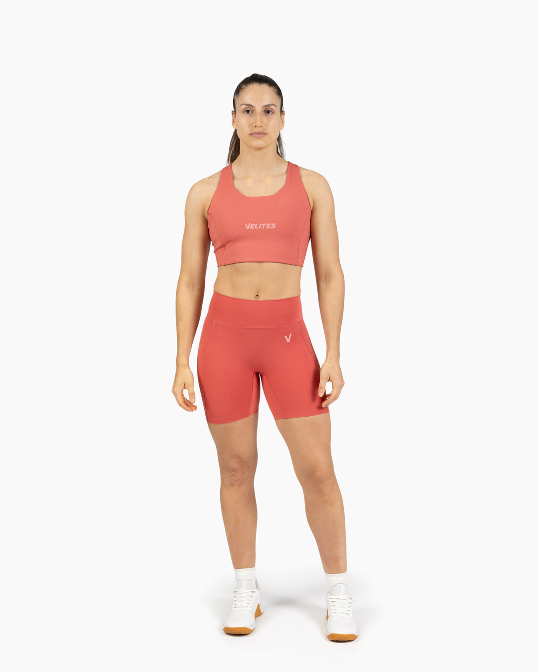 SHORTS VELITES HOLO MEDIUM RASPBERRY FRENTE MODEL 
