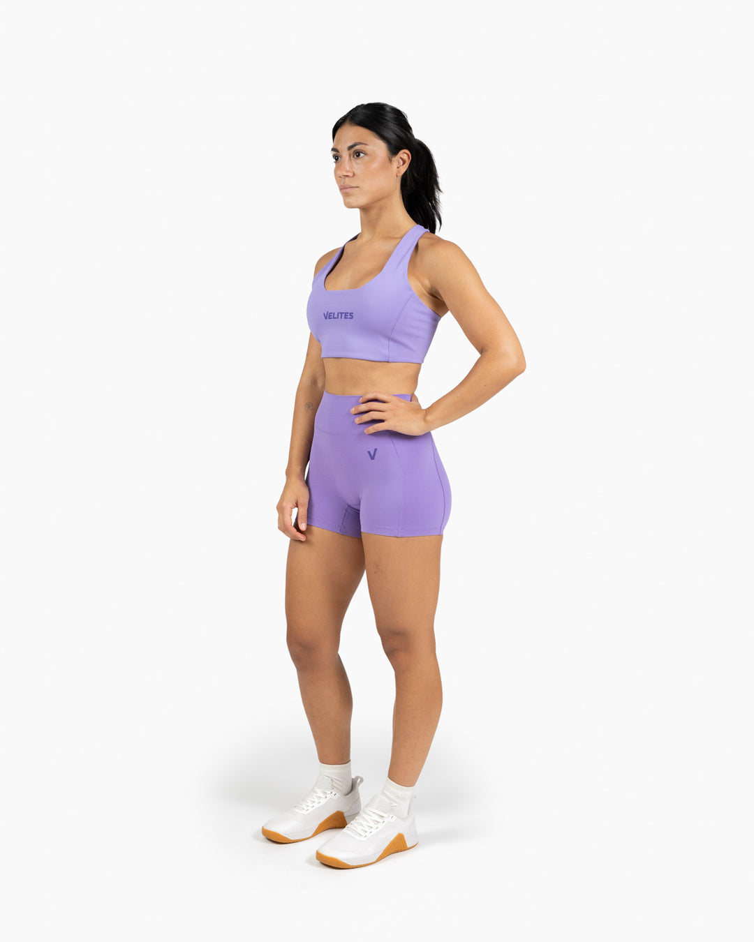 SHORTS VELITES HOLO MEDIUM WISTERIA FRENTE LATERAL