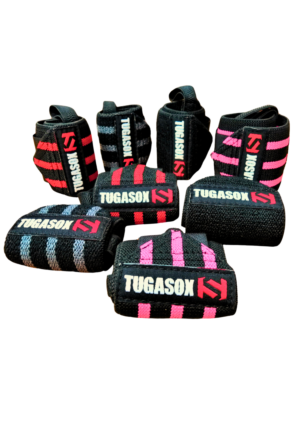 Punhos Elásticos - Black/Pink