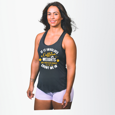 Weights & Protein Shakes Top Tank