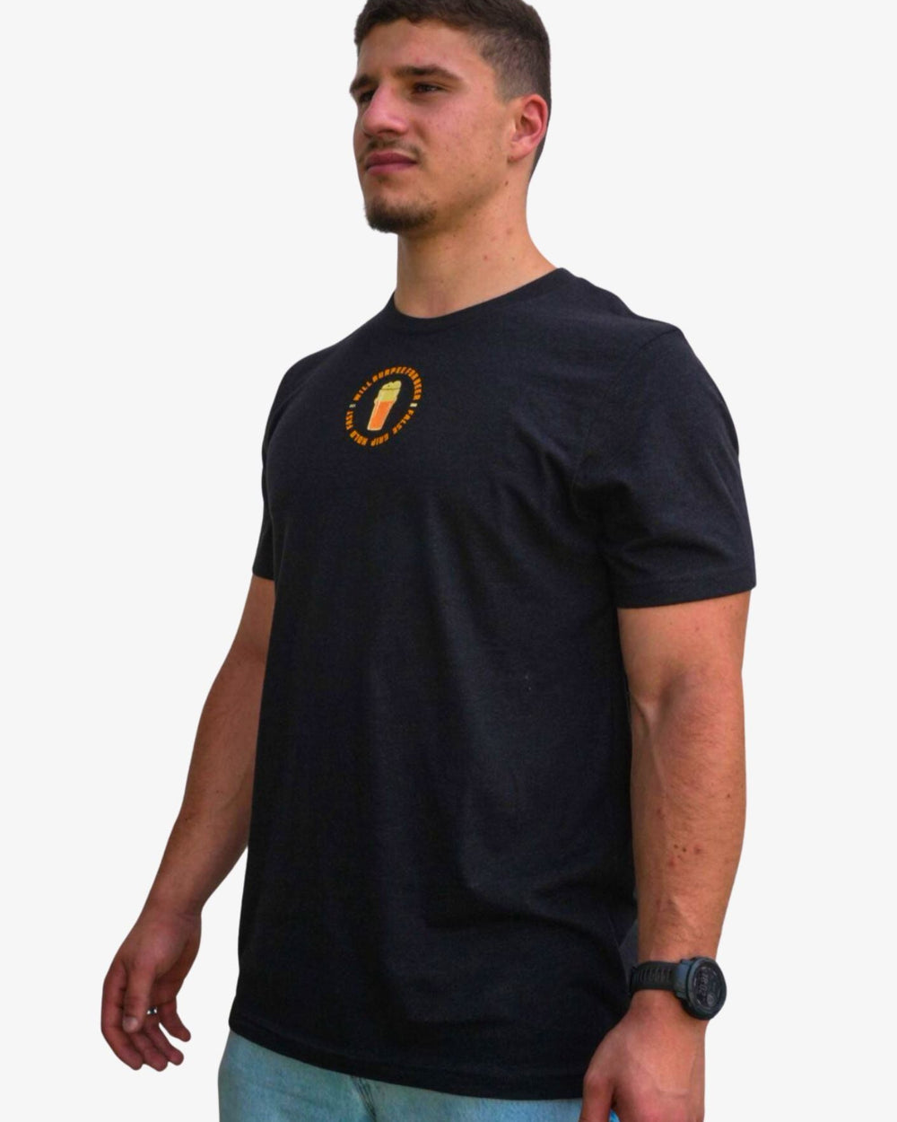 T-Shirt WILL BURPEE FOR BEER | Black