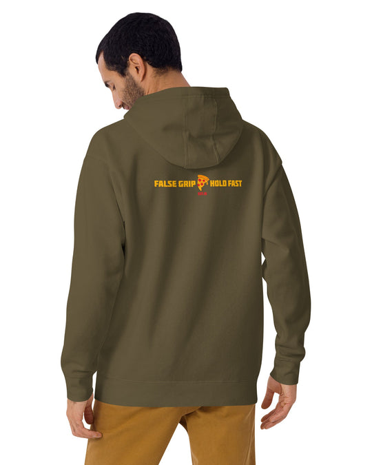 WILL LIFT FOR PIZZA HOODIE MILITAR  COSTAS