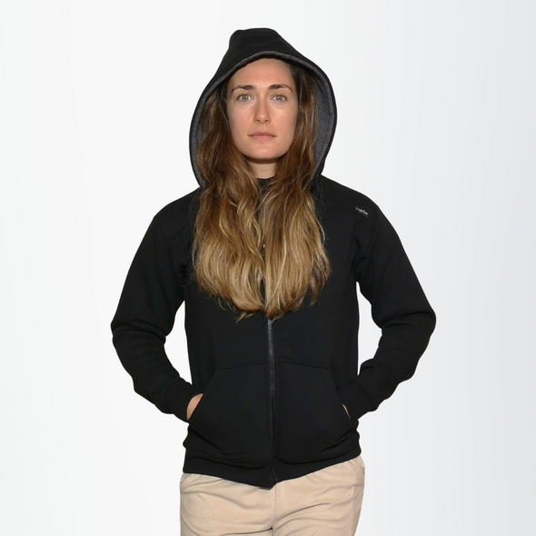 Carbon - Hoodie unissexo com fecho | Carbon - Unisex Zip-Up hoodie