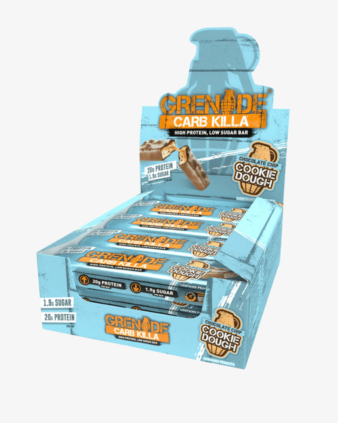 Barra Proteica Grenade - 60g - Chocolate Chip Cookie Dough - TugaSox Fitness Store