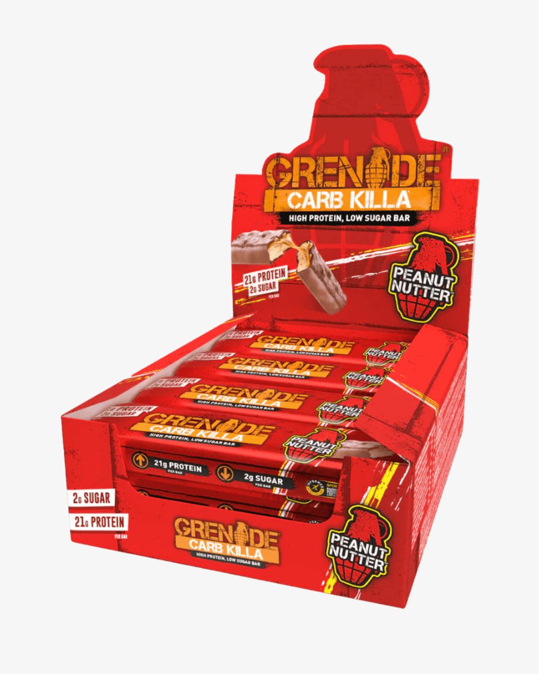 Barra Proteica Grenade - 60g - Peanut Nutter - TugaSox Fitness Store