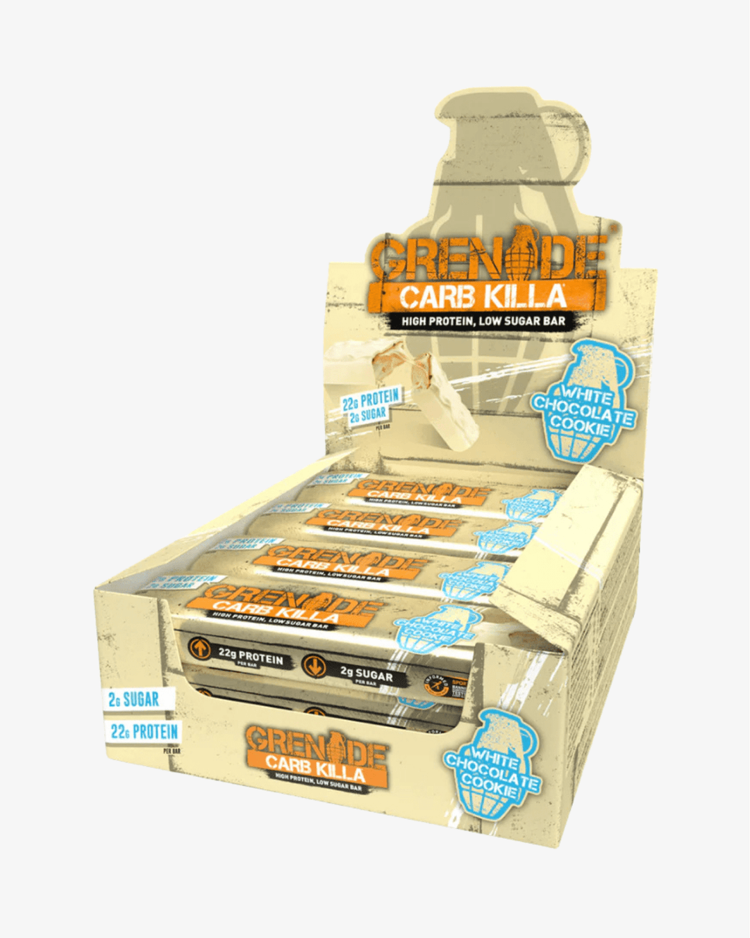 Barra Proteica Grenade - 60g - White Chocolate Cookie - TugaSox Fitness Store