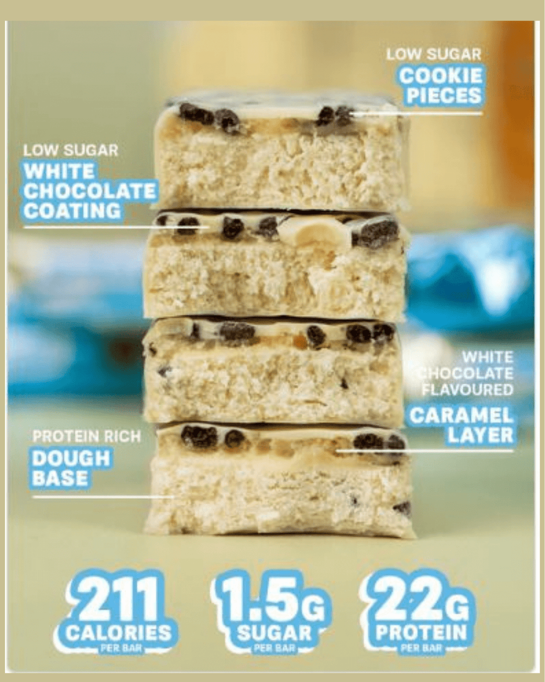 Barra Proteica Grenade - 60g - White Chocolate Cookie - TugaSox Fitness Store