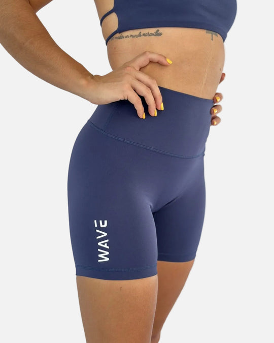 biker short wave -navy