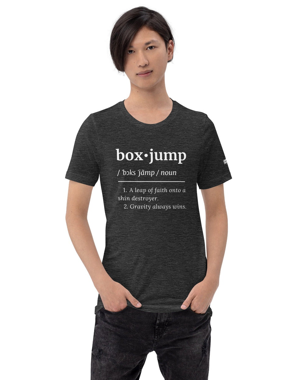 box jump definition unisex tee design frente