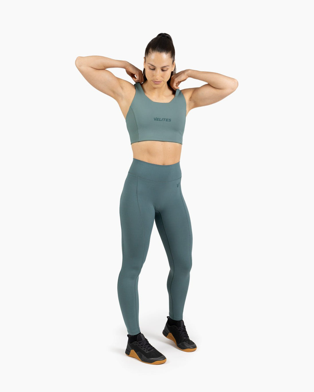 Bra Velites HOLO High Neck – Pine Green - TugaSox Fitness Store