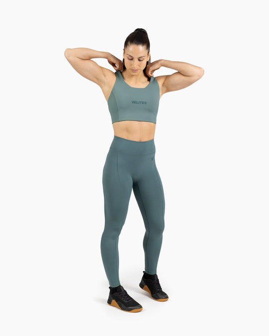 Bra Velites HOLO High Neck – Pine Green - TugaSox Fitness Store