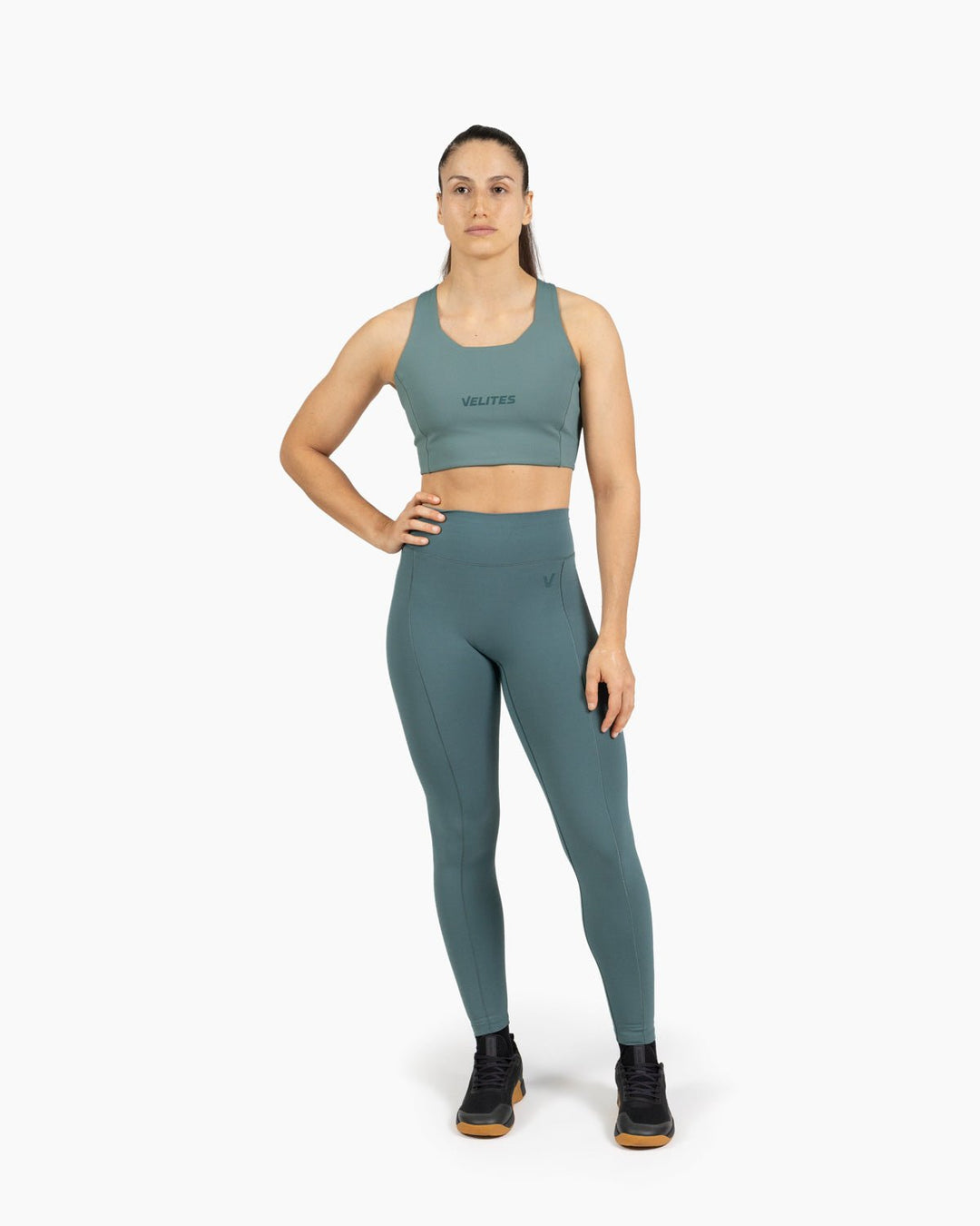 Bra Velites HOLO High Neck – Pine Green - TugaSox Fitness Store