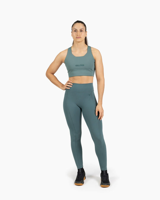 Bra Velites HOLO High Neck – Pine Green - TugaSox Fitness Store