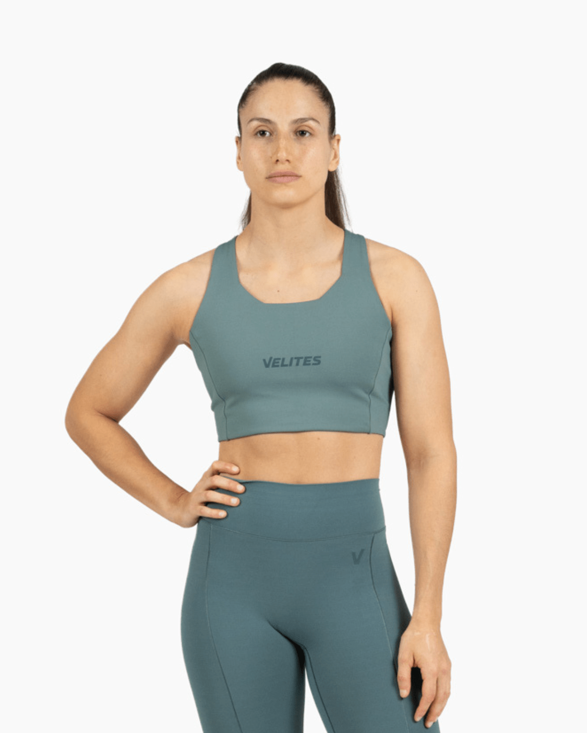 Bra Velites HOLO High Neck – Pine Green - TugaSox Fitness Store