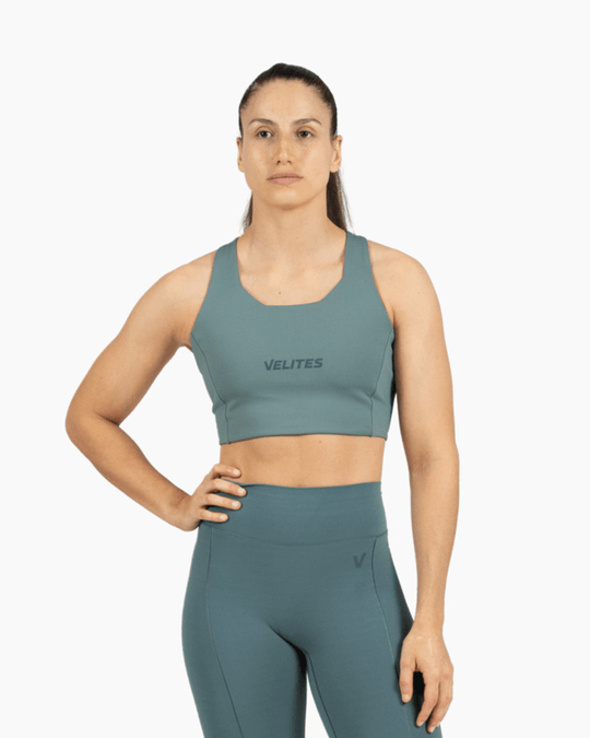 Bra Velites HOLO High Neck – Pine Green - TugaSox Fitness Store