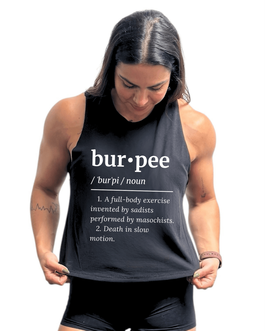 Burpee Definition Crop tank | Cult·ionary - TugaSox Fitness Store
