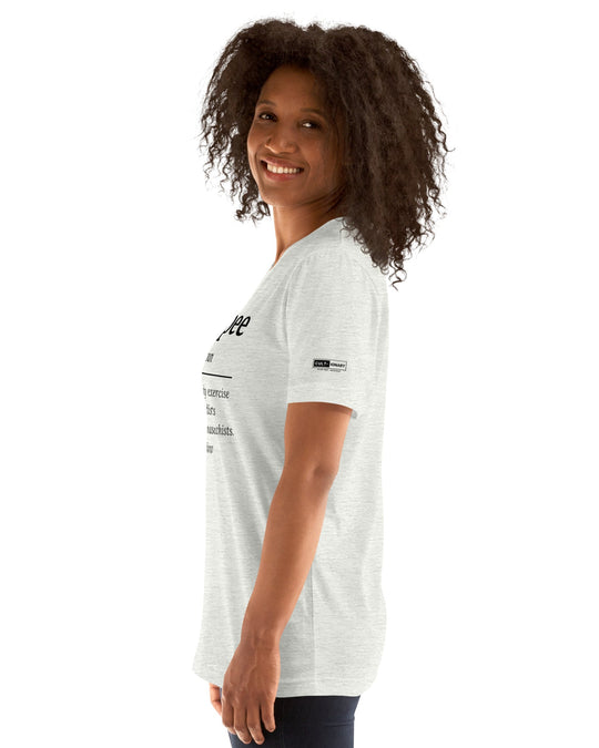 burpee definition unisex tee front lat