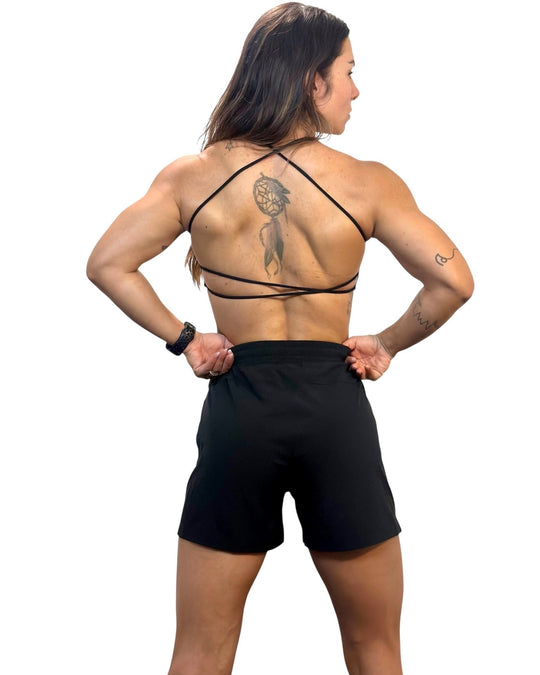 Calções RUNFAST False Grip | Black - TugaSox Fitness Store