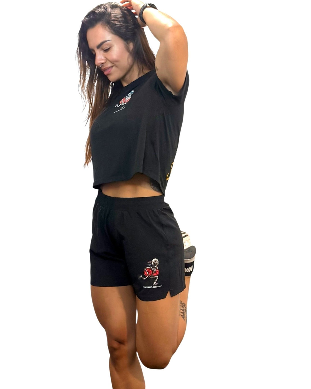 Calções RUNFAST False Grip | Black - TugaSox Fitness Store