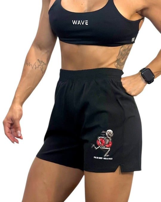 Calções RUNFAST False Grip | Black - TugaSox Fitness Store